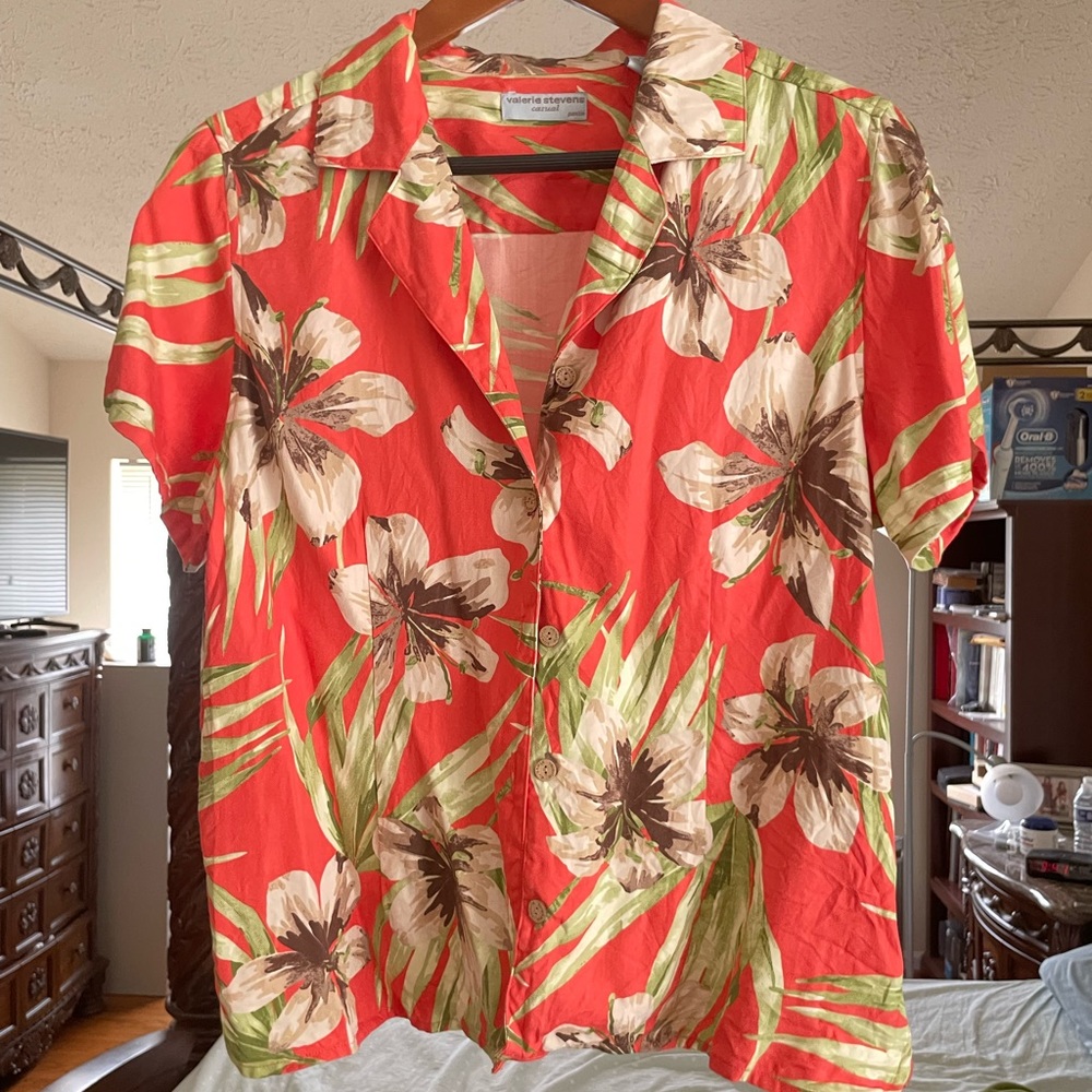 Peachy Pink Hawaiian Shirt